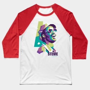 Stevie Wonder Popart Baseball T-Shirt